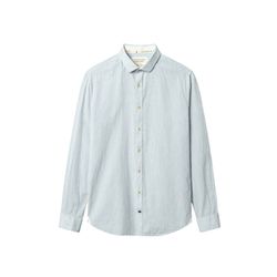 Colours & Sons Hemd mit Leinen - blau (600)