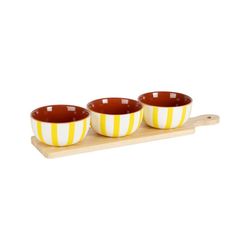 SEMA Design Aperitif Set (45x11cm) - Alaria - braun/gelb (00)