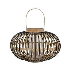 SEMA Design Lanterne en bambou (Ø36x23.5cm) - brun/noir (00)