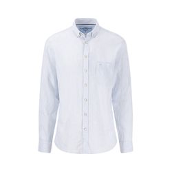 Fynch Hatton Hemd aus Leinen mit Button-Down-Kragen - blau (607)