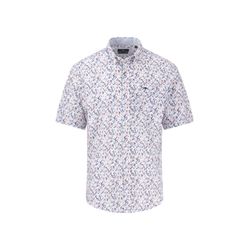 Fynch Hatton Kurzarmhemd aus Baumwolle - blau/pink (461)