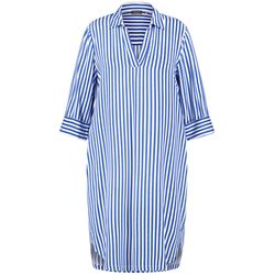 Samoon Blusenkleid mit Streifen-Dessin - blau (09702)