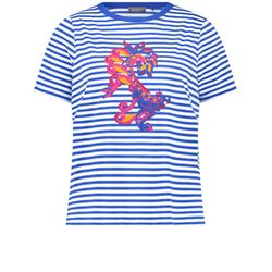 Samoon Ringelshirt mit Paisley-Print - blau (08963)