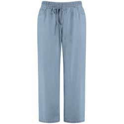 Samoon Leichte Sommerhose in Jeans-Optik - Carlotta - blau (08969)