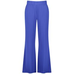 Samoon Pantalon à enfiler fluide - bleu (08960)