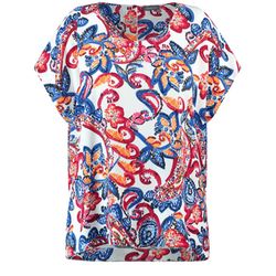 Samoon Blusenshirt mit Paisley-Print - rot (06592)