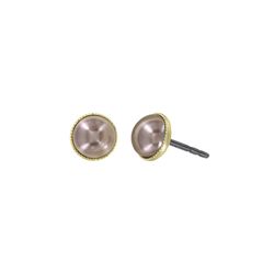 Konplott Stud earrings - Pearl Shadow - brown (0040)