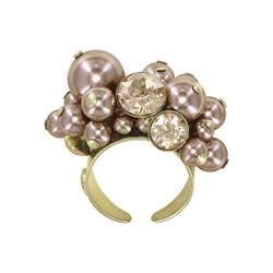 Konplott Ring - Pearl Shadow - beige/gold (0040)