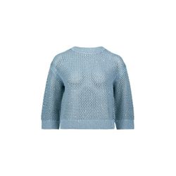 Zero Grobstrickpullover - blau (8892)