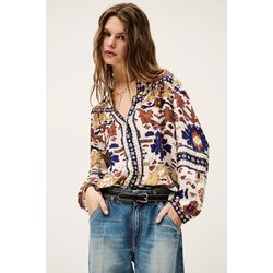 Ba&sh Blouse - Varone   - beige/blue/orange (ECRU)