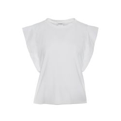 BSB Baumwollbluse mit kurzen Ärmeln - weiß (OFF WHITE )