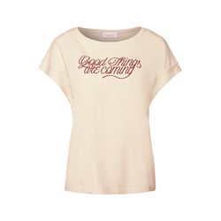 Street One Studio Shirt with wording - beige (26525)