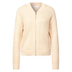 Street One Studio Cardigan with openwork pattern - beige (16525)