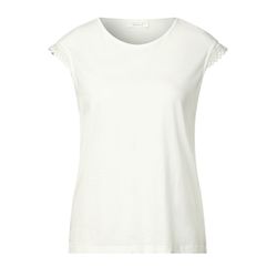 Street One Studio Shirt with crochet details - white (10108)