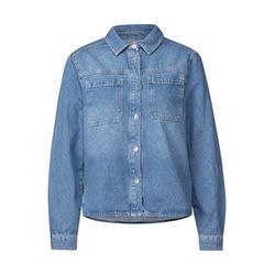 Street One Studio Cropped Jeans Overshirt - blau (16734)