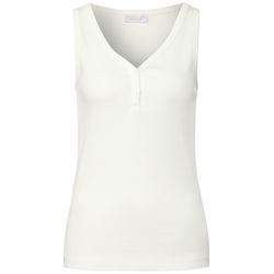 Street One Studio Top with ribbed structure - white (10108)