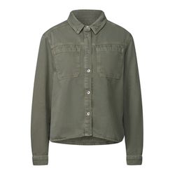 Street One Studio Cropped Jeans Overshirt - grün (16736)