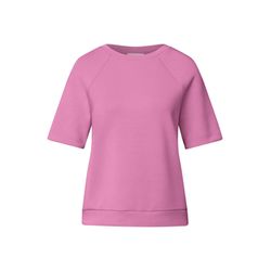 Street One Studio Raglan T-shirt in silk look - pink (16518)