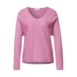 Street One Studio V-Neck Pullover - pink (16519)