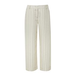 comma Gestreifte Culotte aus Leinenmix - beige (05G4)