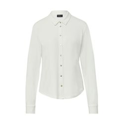 s.Oliver Black Label Jersey blouse with pearl buttons - white (0200)