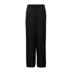 s.Oliver Black Label Fließende Wide-Leg-Hose aus Satin  - schwarz (9999)