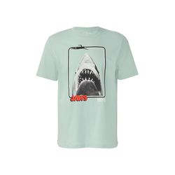 s.Oliver Red Label Cotton T-shirt with print - blue (60D4)
