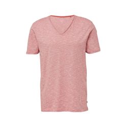 Q/S designed by T-Shirt in Melange mit Rollkante - orange (20W0)