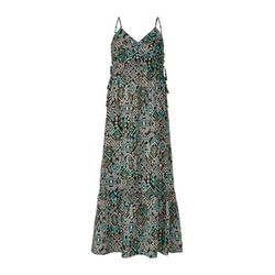 s.Oliver Red Label Maxikleid aus Baumwolle  - cyan/schwarz (99A2)