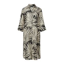 s.Oliver Black Label Chemisier long semi-transparent avec imprimé all-over - noir (99A1)