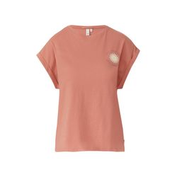 Q/S designed by Lockeres T- Shirt mit Frontprint  - orange (20D0)