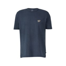 Q/S designed by T-Shirt mit Front- und Rückenprint - blau (58D1)