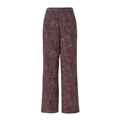 Q/S designed by High-rise printed viscose trousers - violet (47A3)
