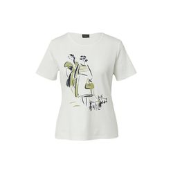 s.Oliver Black Label T-Shirt aus Interlockjersey mit Schmucksteinen - weiß (02D0)