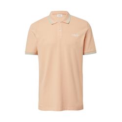 s.Oliver Red Label Piqué polo shirt with contrast details and logo - orange (2018)