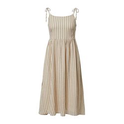 Q/S designed by Spaghettiträger-Kleid aus Baumwolle mit Schleife am Rücken - beige (47G0)