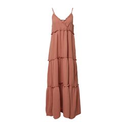 Q/S designed by Langes Kleid aus Musselin - orange (2080)