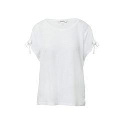 s.Oliver Red Label T-Shirt mit Flammgarnstruktur   - weiß (0100)