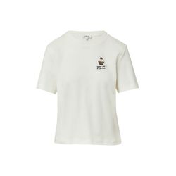 s.Oliver Red Label T-shirt made of interlock jersey with front print - white (02D0)