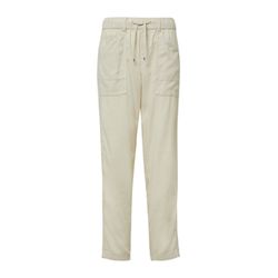 s.Oliver Red Label Leinenmix-Hose im Relaxed Fit mit Elastikbund - beige (0750)
