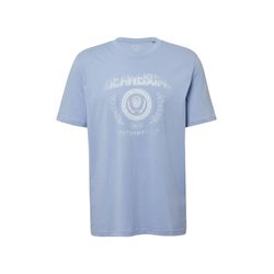 Q/S designed by T-Shirt mit platziertem Druck - blau (53D1)