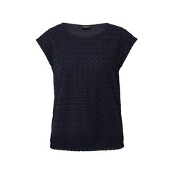 s.Oliver Black Label Ärmelloses T-Shirt mit U-Boot-Ausschnitt - blau (5959)