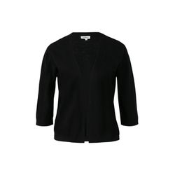 s.Oliver Red Label Feinstrickcardigan aus Baumwolle mit 3/4-Ärmeln - schwarz (9999)