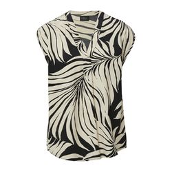 s.Oliver Black Label Chemisier fluide en viscose à imprimé floral - noir (99A1)