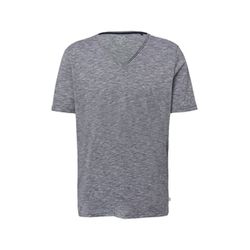Q/S designed by T-Shirt in Melange mit Rollkante - blau (58W0)