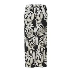 s.Oliver Red Label Structured viscose blend culottes with elastic waistband - black (99A0)