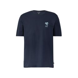Q/S designed by T-Shirt mit Frontprint - blau (5884)