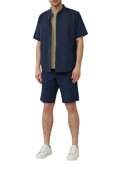 s.Oliver Red Label Bermuda aus Baumwollmix mit Teilungsnähten - blau (5852)