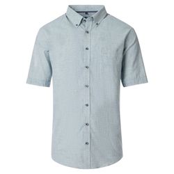 Casamoda Chemise à manches courtes en mélange de lin - vert (300)