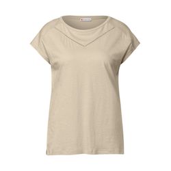Street One Shirt mit Dekotape - beige (16620)